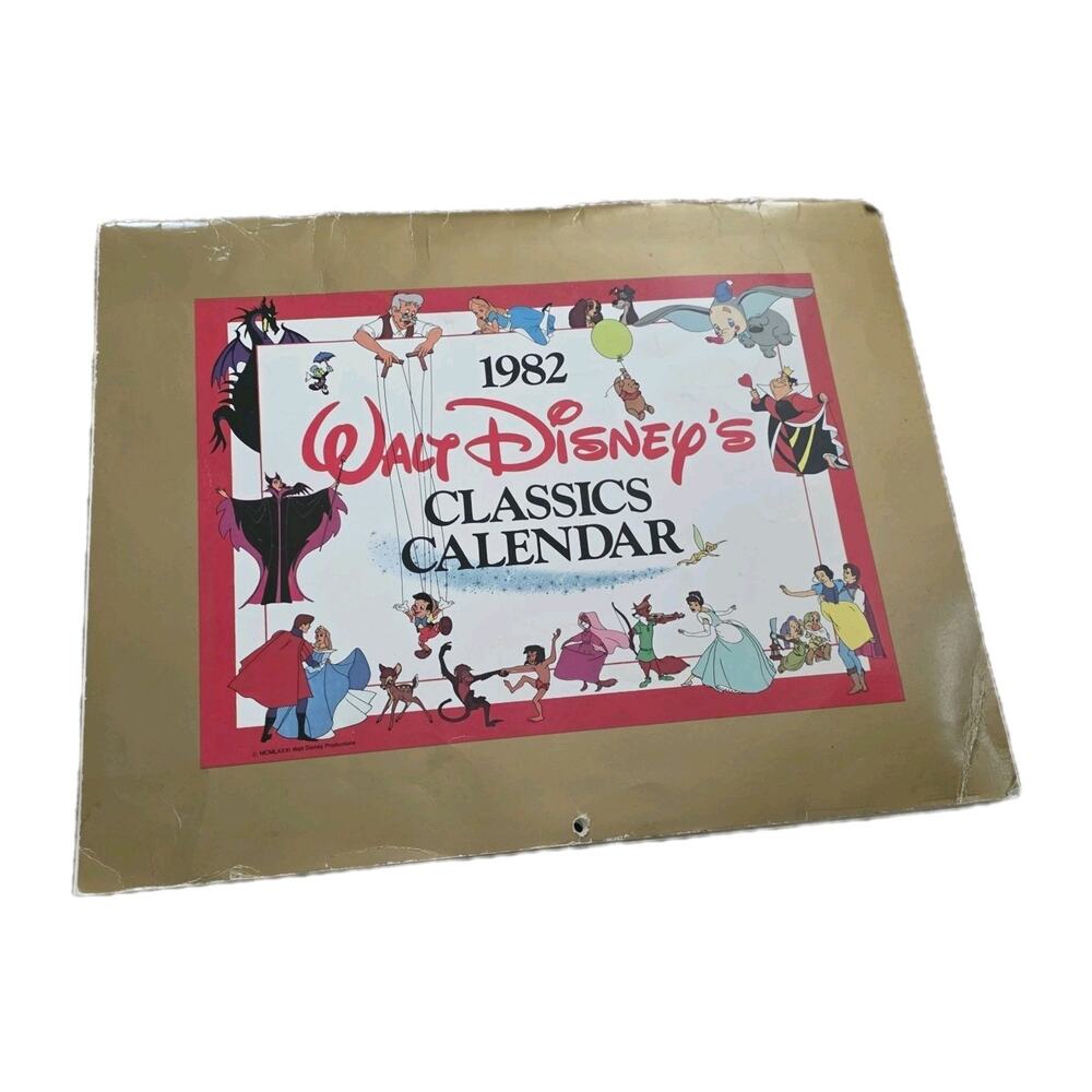 Vintage 1982 Disney Calendar Posters